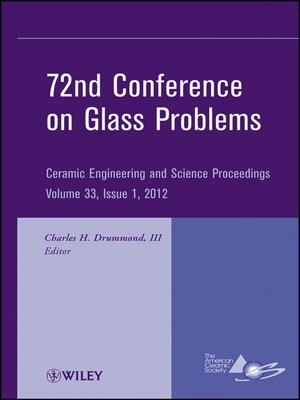 cover image of 72nd Conference on Glass Problems
